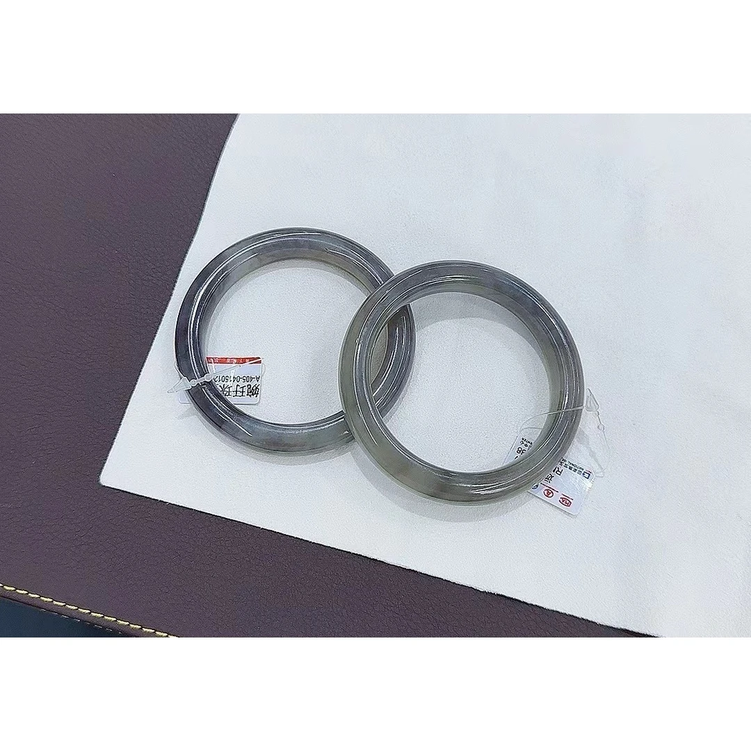 【小胖总珠宝】天然和田玉远山紫手镯（多样性发其一）