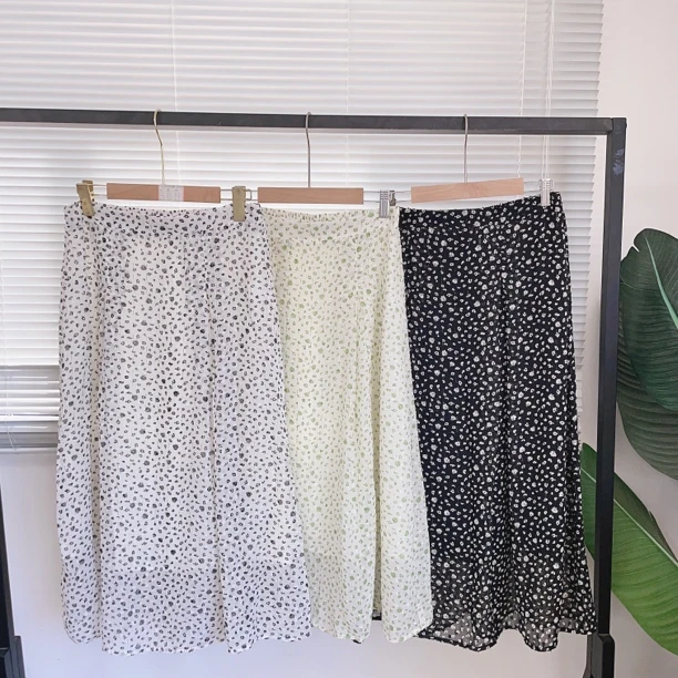 F231 RWKB211梭织A字版雪纺轻盈半身裙