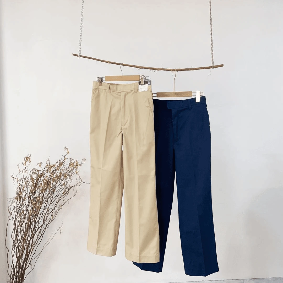 L122 棉质梭织斜纹休闲春款直筒裤