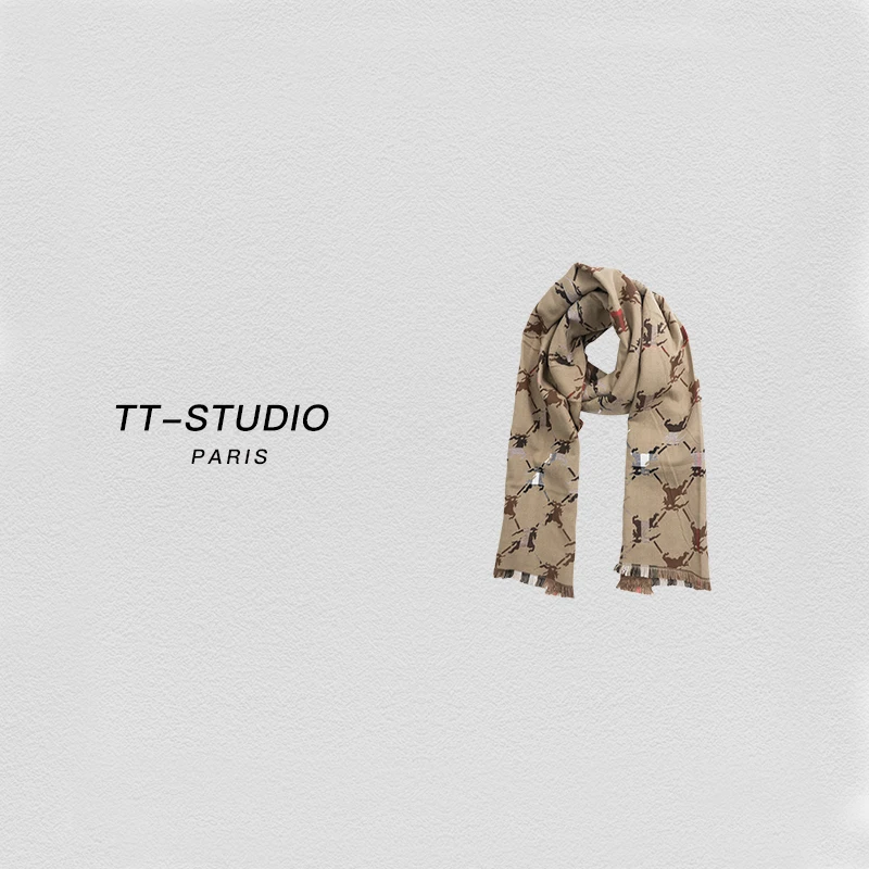 TT-Studio【战马围巾】秋冬百搭气质时尚保暖围巾
