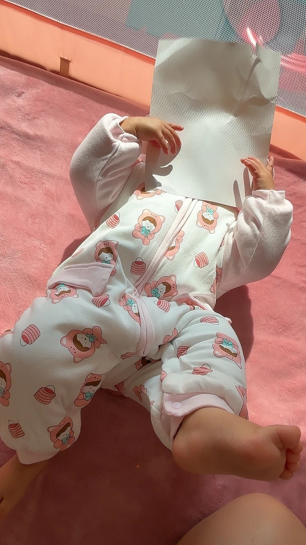 儿童卡通连体睡衣秋冬保暖防踢被神器