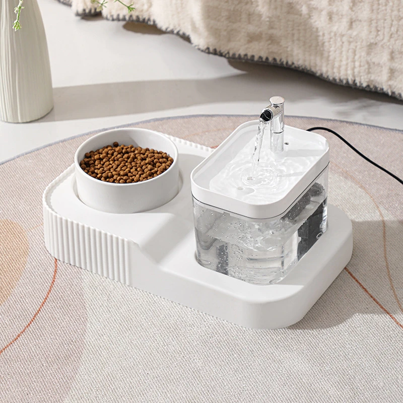 猫咪饮水机自动喂食器猫狗狗自动循环流动喝水器宠物猫碗