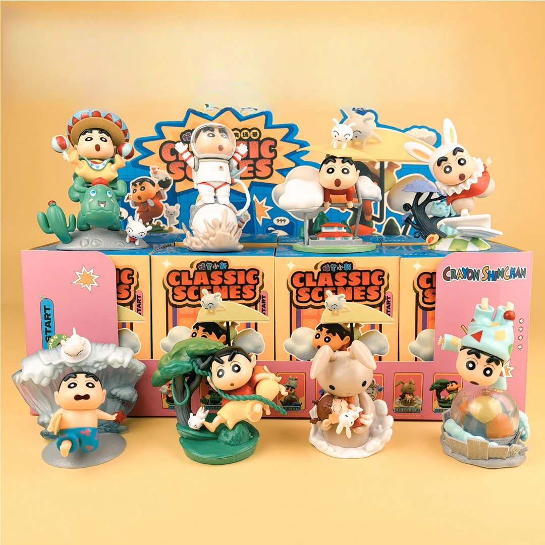 蜡笔小新手办盲盒经典场景系列潮玩周边公仔玩具桌面摆件生日礼物