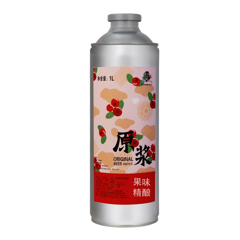 青岛市产地果味蔓越莓原浆啤酒