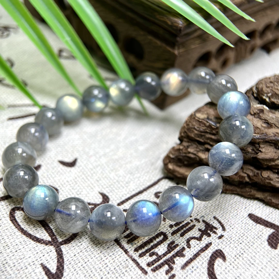 强光灰月光手串合集6-11m FX-5345(带黄)