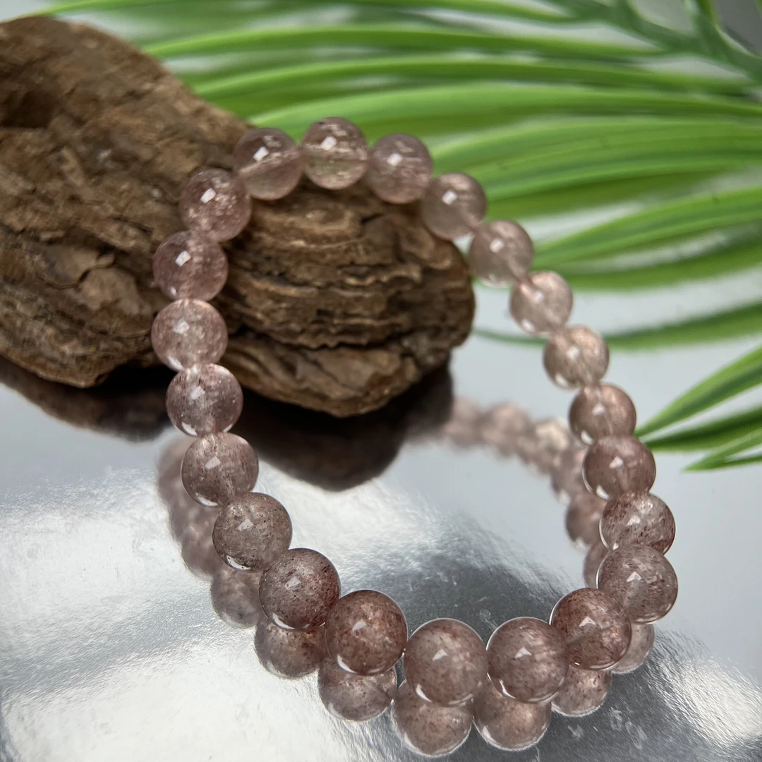 白水体草莓晶单圈手串7-11m合集