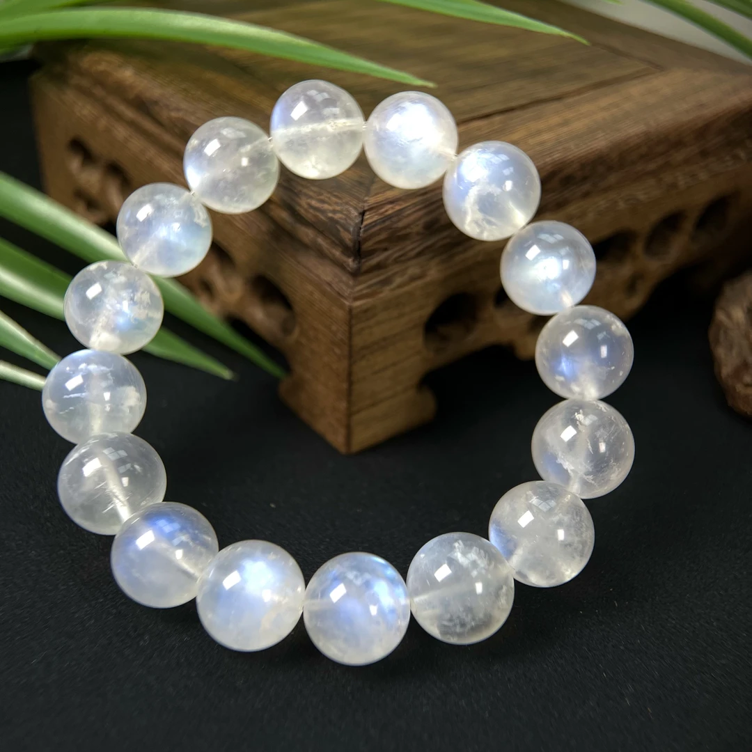 斯里兰卡A级蓝月光单圈手串12m+