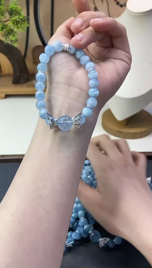 【闪购商品】海蓝宝石手链未镶嵌509