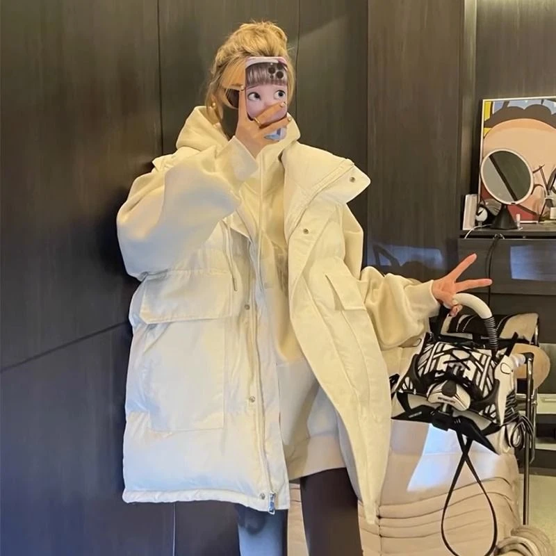网红加厚棉马甲女秋冬季2023新款宽松洋气百搭设计感小众马夹外套