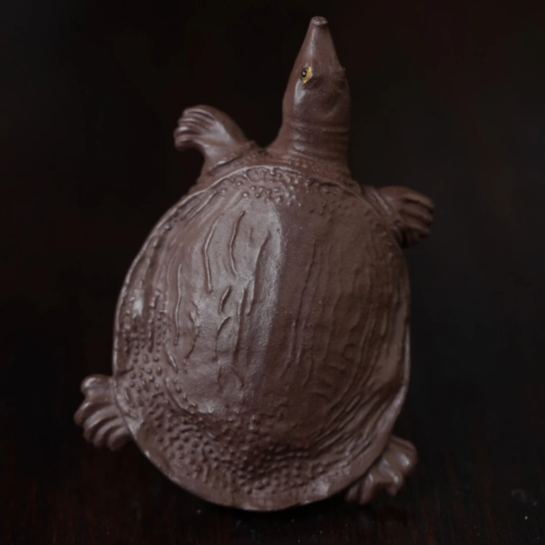 富甲天下招财摆件精品宜兴紫砂茶宠紫泥全手制作茶玩茶桌茶台配件