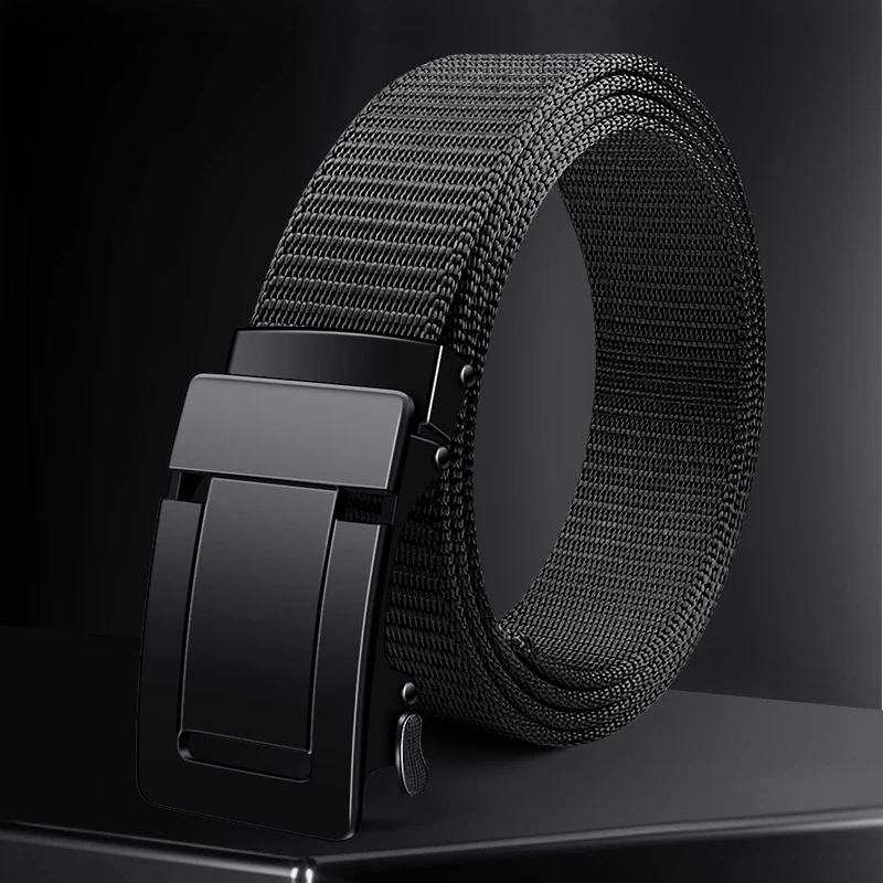 男士腰带时尚百搭简约时尚潮流风户外韩版中青年合金自动扣腰带