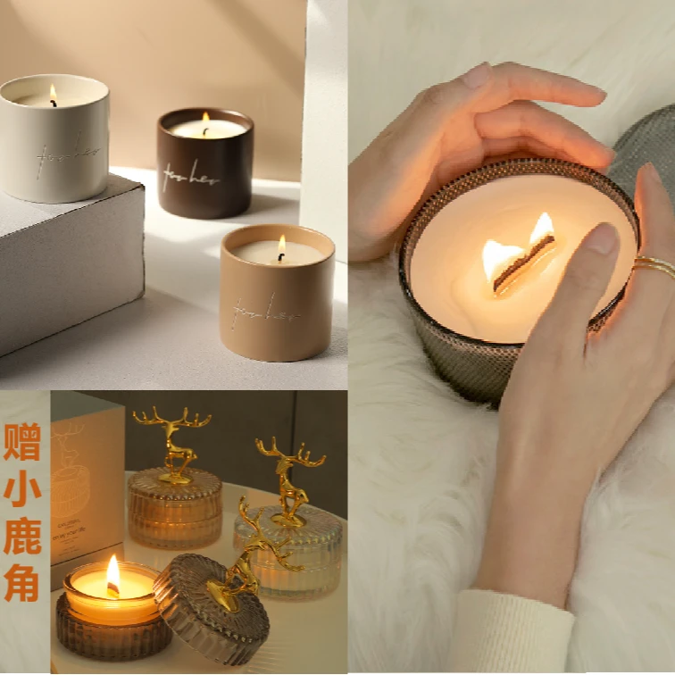 【宝藏王炸小众组合】备注自选香型木香，大鹿角陶瓷杯组合，赠小鹿角