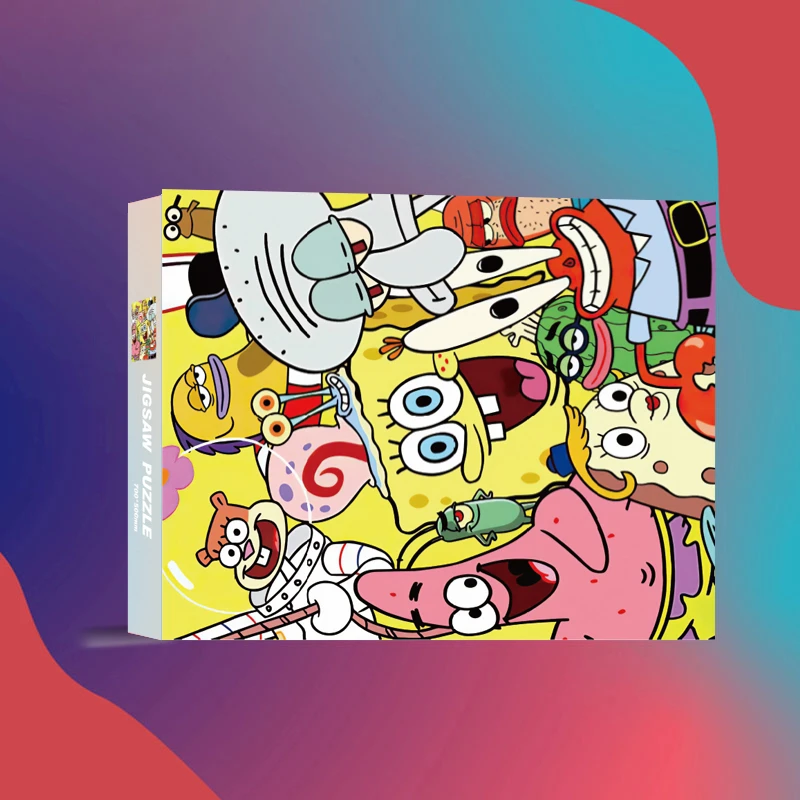 H0121海绵宝宝成人1000片派大星好朋友解压女孩益智玩具生日礼物