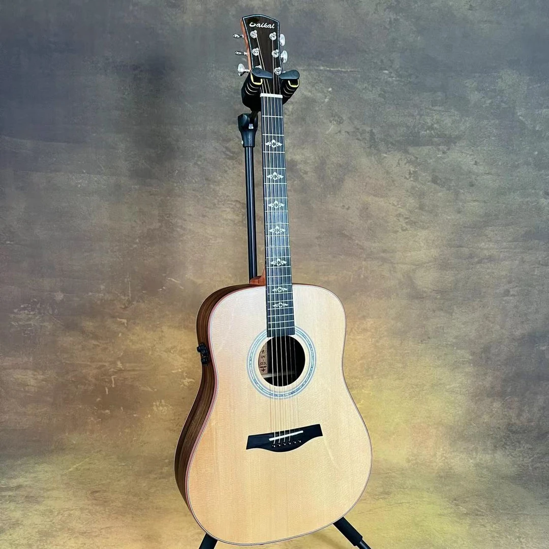 曼尼斯吉他，外观微瑕疵，哑光云杉玫瑰木实木全单