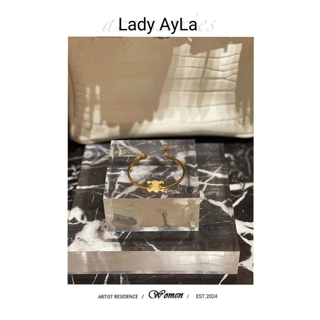 铜合金手镯 凯旋门时尚百搭手镯小众手链AL382