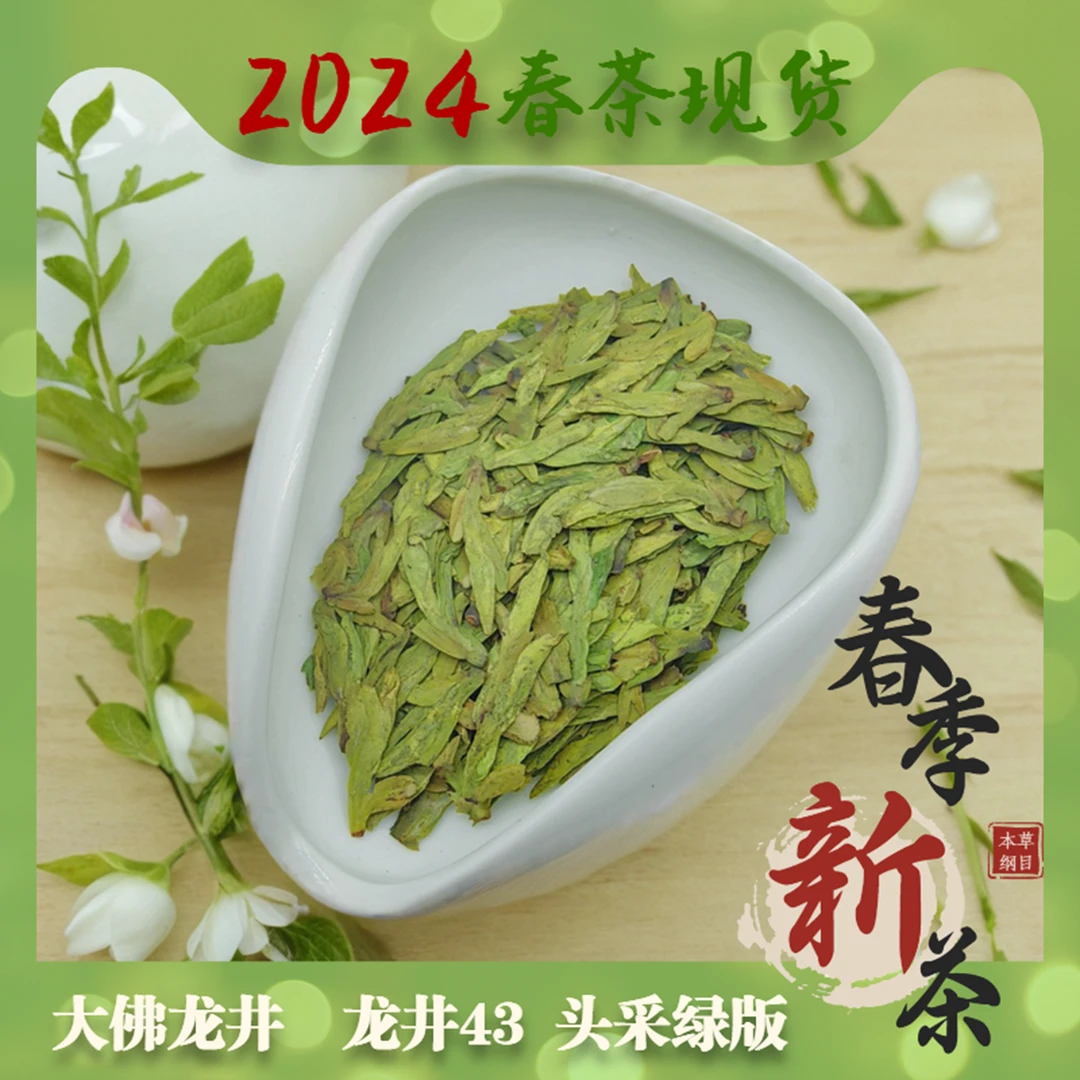 [店家主推]2024 越州产区明前龙井茶 龙井43 头采绿版