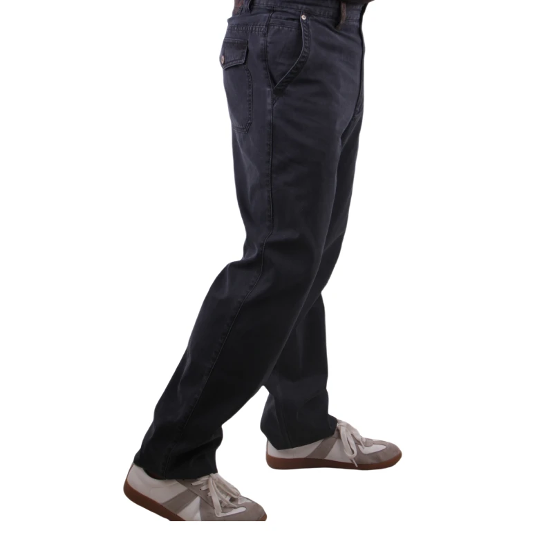 品牌高端男士秋冬直筒透气宽松商务休闲百搭黑色兰时尚秋男士裤子