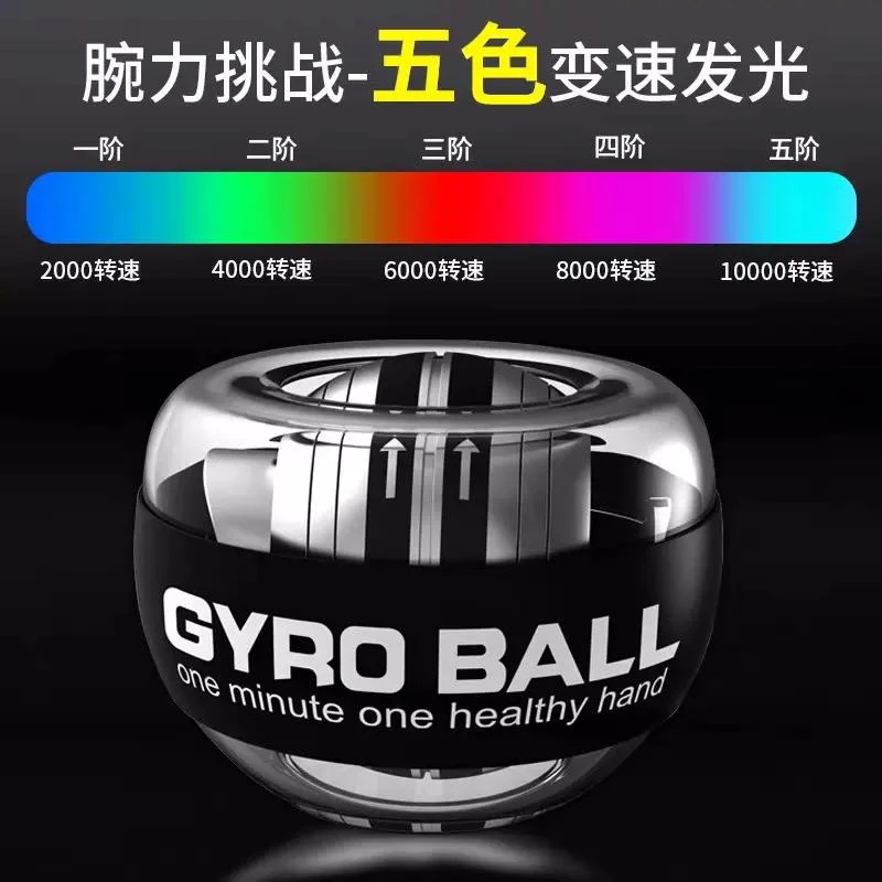 【挑战2万转】离心自启腕力球100公斤，解压锻炼手臂腕力握力指力