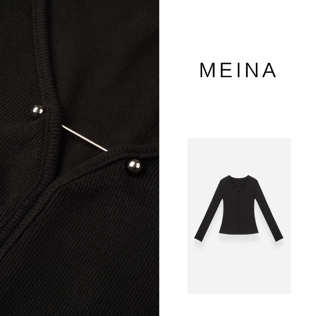 MEINA【蔷薇之夜】秋冬修身气质感百搭2023新款内搭打底衫显瘦上衣