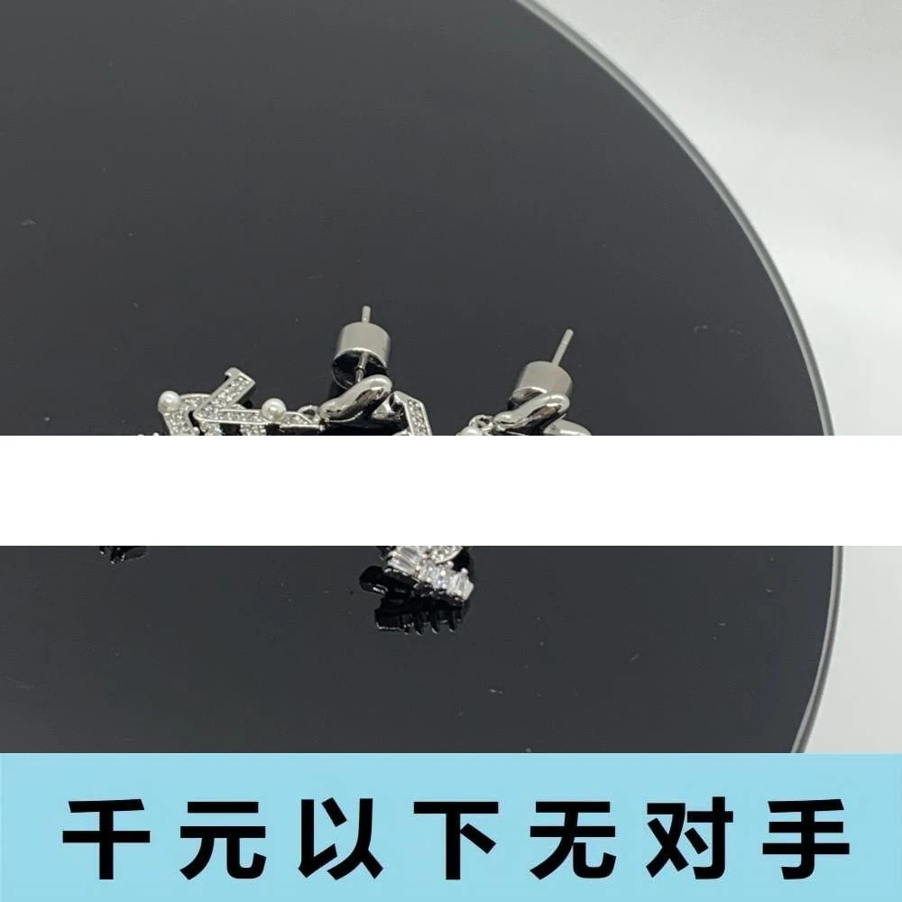 铜合金合成锆石耳饰 ED340   ED340耳钉系列