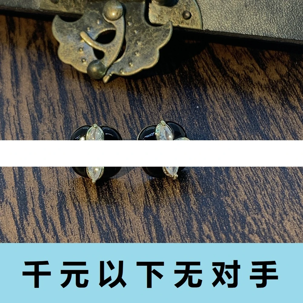 铜合金合成锆石耳饰 ED746    驴花花耳钉