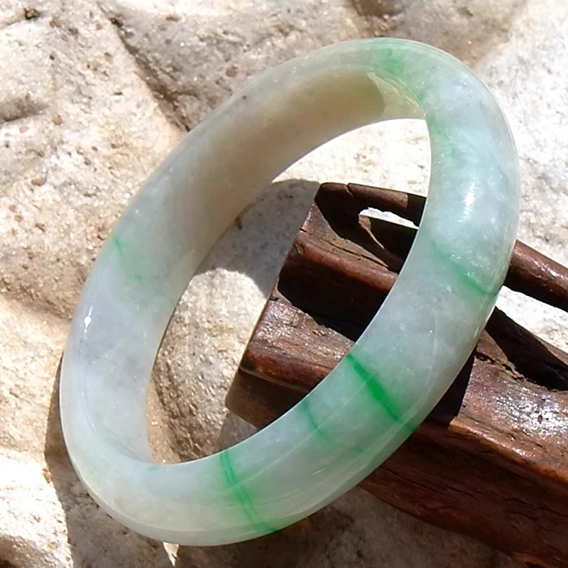 清一绝0702天然A货缅甸老坑冰糯种正阳绿翡翠手镯子宝玉石证书57