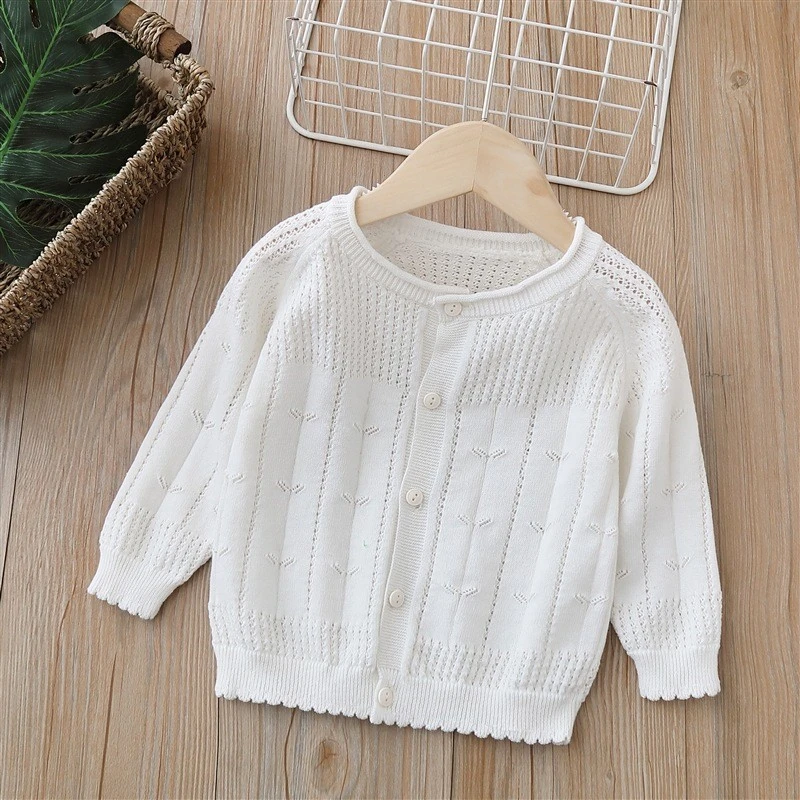 儿童开衫夏季薄款空调衫2024新款长袖宝宝外搭披肩女童防晒上衣儿