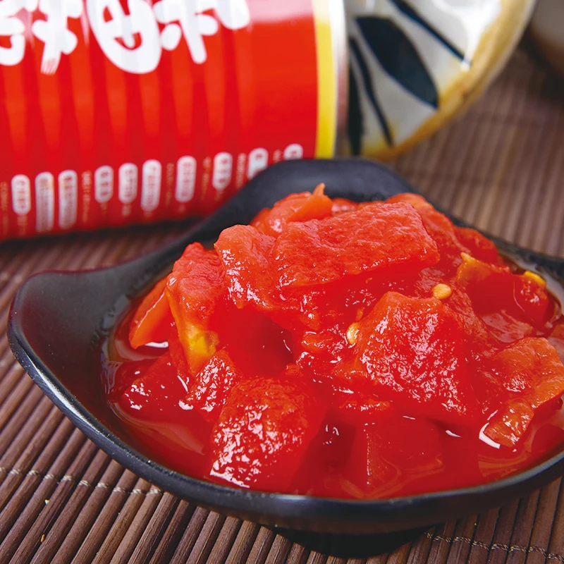 【2023年新日期】内蒙古乌兰布和沙漠完熟番茄丁425g*8罐 调味