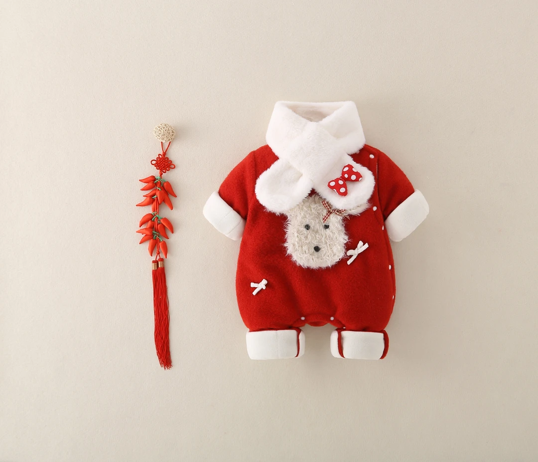 婴儿衣服秋冬新款新生男女宝宝冬装连体衣保暖超萌棉服