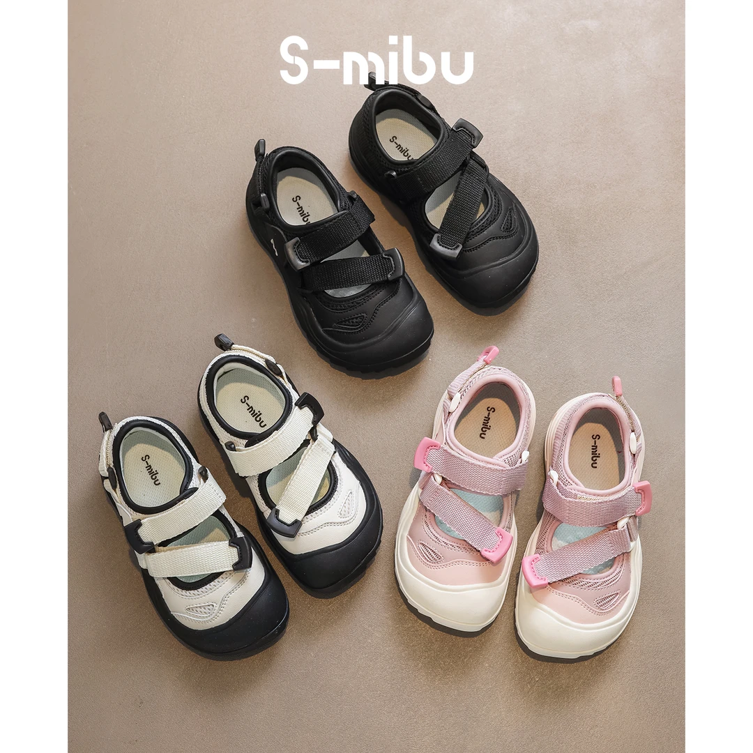 小米步【黑茶】女童运动鞋2024年春季新款儿童软底休闲鞋女孩浅口