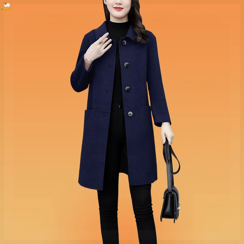 外套女上档次洋气收腰洋气轻奢气质时尚高级感小香风女款妈妈毛呢