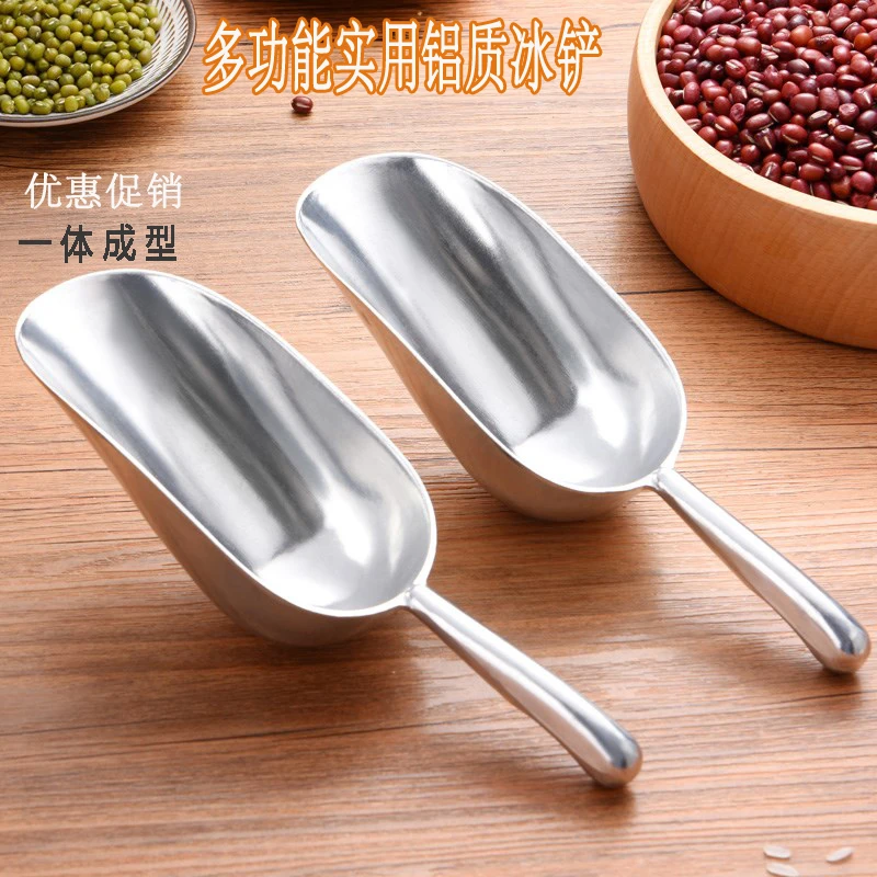 304不锈钢加厚食品坚干果铲粮食面粉米铲冰铲子平底铲多用铲勺子