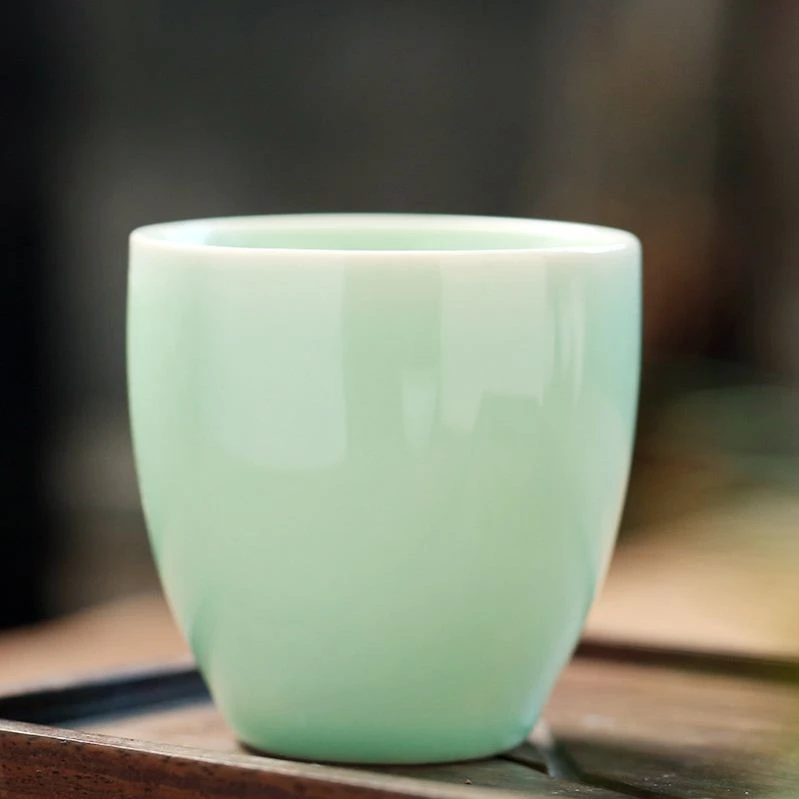 酒杯二两杯家用高档创意陶瓷白酒杯一口杯烈酒杯酒盅好看精致酒具