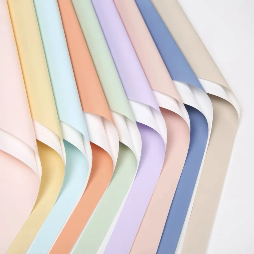 白底欧雅纸双色双面防水包装纸欧亚纸