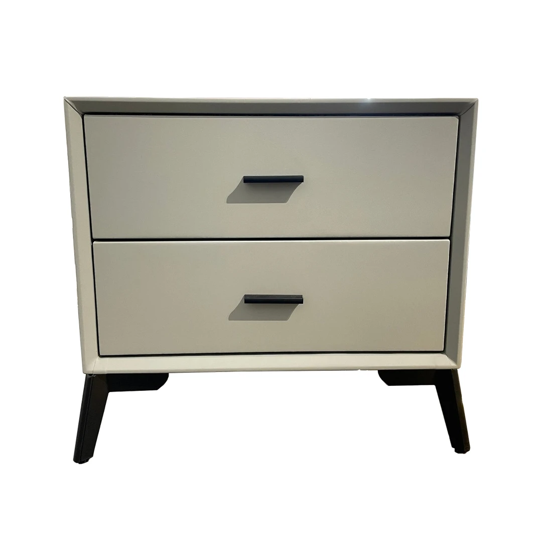 现代简约实木床头柜卧室床边置物柜皮质储物柜室内收纳柜极简家用