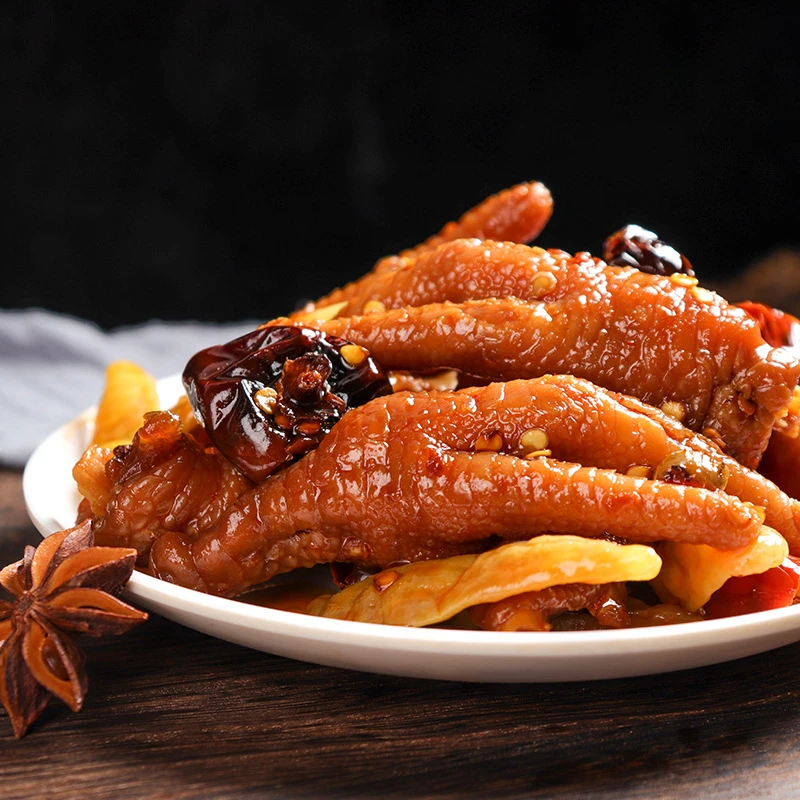 铜梁泡凤爪麻辣鲜香糊辣壳风味鸡爪不添加防腐剂顺丰包邮250g*2袋