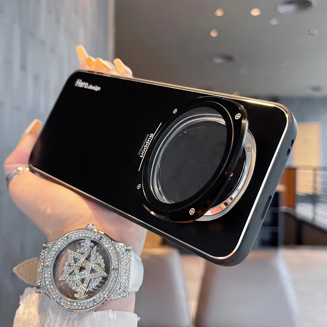 适用荣耀magic7手机壳镜头全包magic7pro网红推荐磁吸隐形支架款