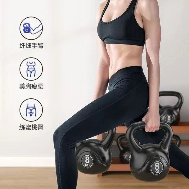 实心壶玲手提铃练习深蹲提臀瘦手臂宿舍家用健身器材男女通用