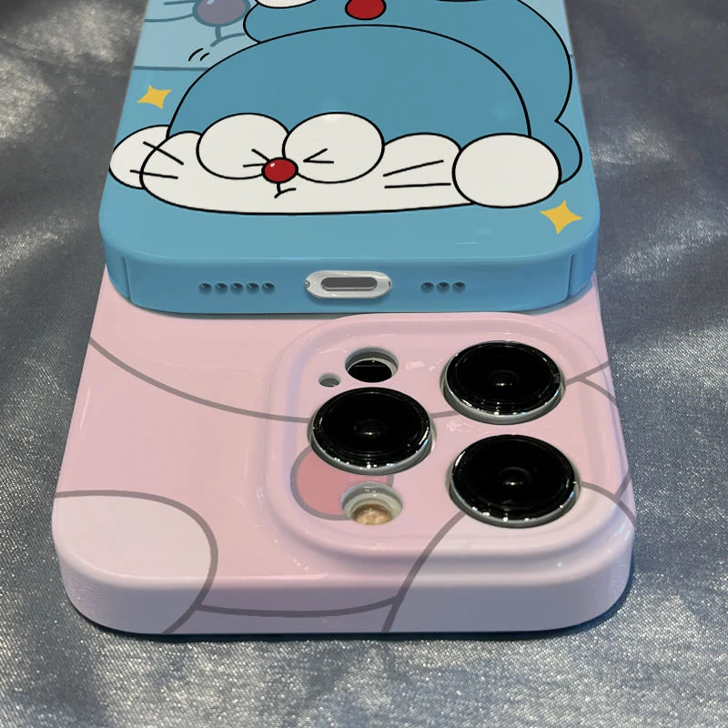适用哆啦A梦iphone13手机壳苹果14promax/iPhone12/7plus新款iph