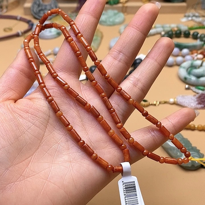 翡翠套链未镶嵌一套35