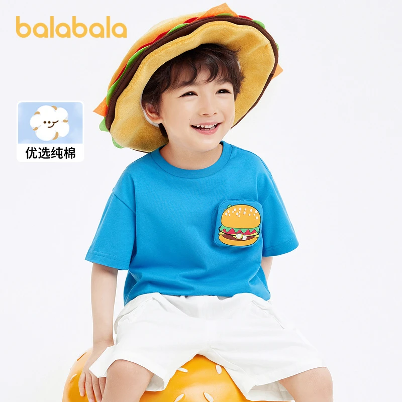 巴拉巴拉童装男童T恤女童短袖儿童夏装纯棉上衣卡通208224117204