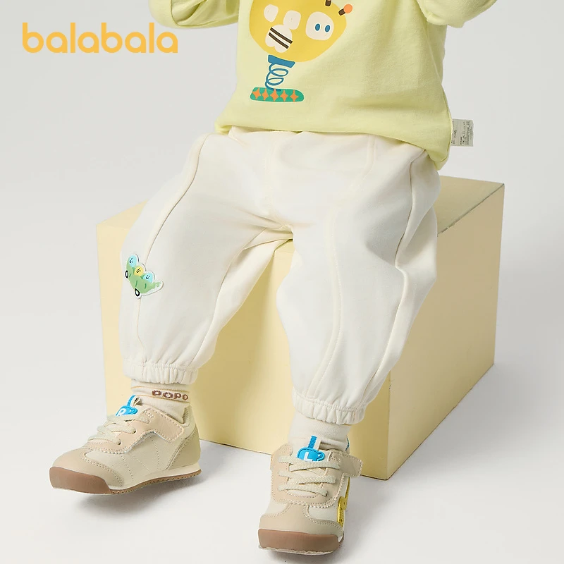 巴拉巴拉童装宝宝裤子男童长裤女童运动裤2025新款春装婴儿休闲裤