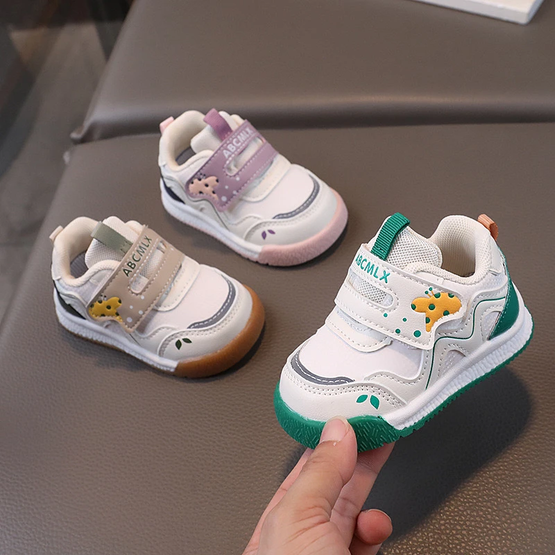 婴儿学步鞋机能鞋春秋男女童软底防滑小童运动鞋皮面宝宝鞋1-4岁