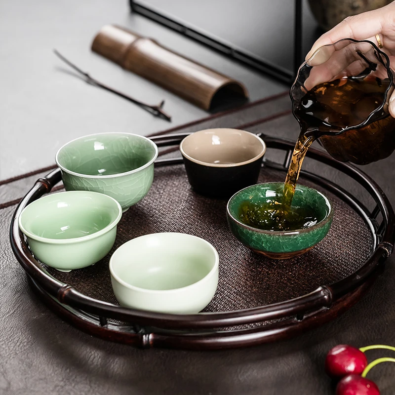 唐幺创意茶杯陶瓷功夫茶具品茗杯家用办公个人专用杯子主人杯单杯