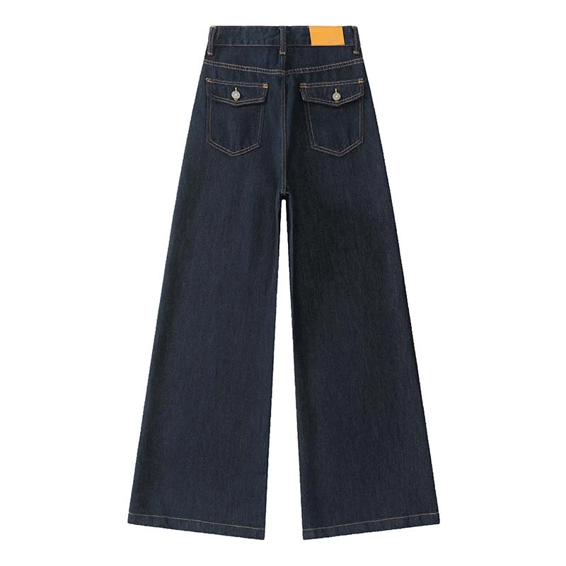 秋冬新款甜酷风安格拉&原牛色红直筒拖地阔腿裤女