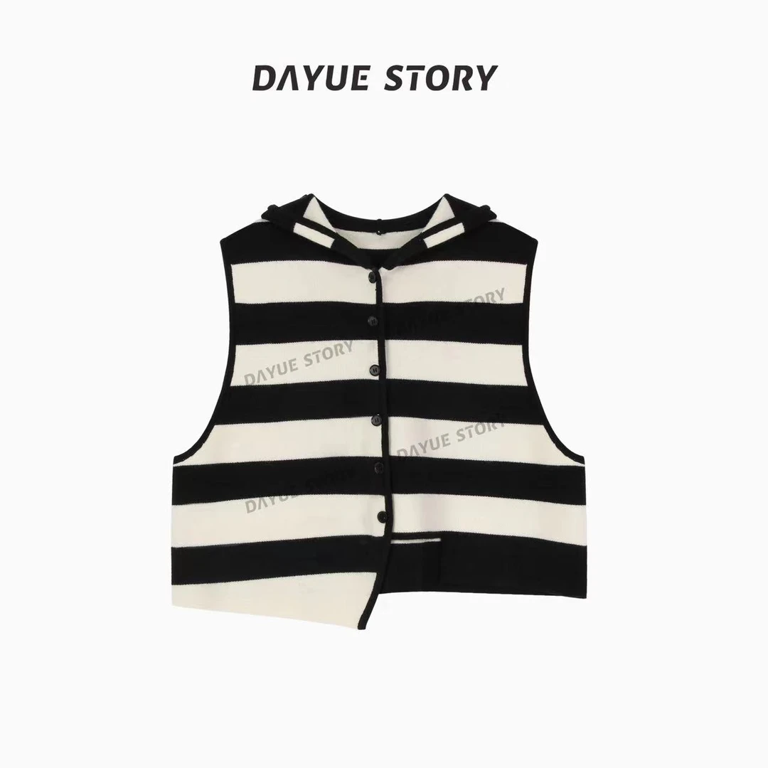 DAYUE【暮光】特价款no退no换！针织背心小个子外搭叠穿高端法式马夹