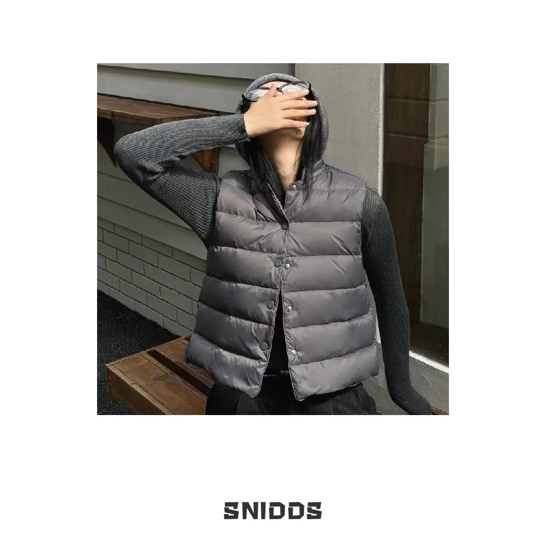 9/25  女士秋冬轻盈 薄款叠穿百搭立领马甲