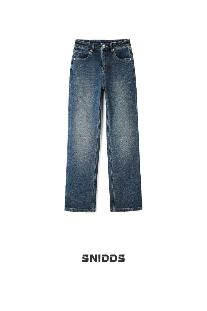 8/29  女士秋冬气质窄版小直筒木棉牛仔裤