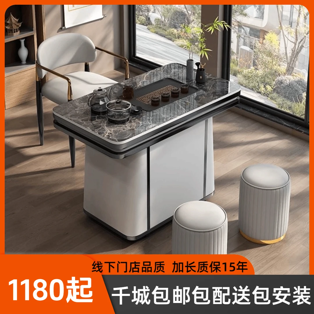 阳台小茶桌椅组合现代简约移动小茶桌家用小户型茶桌茶台一整套