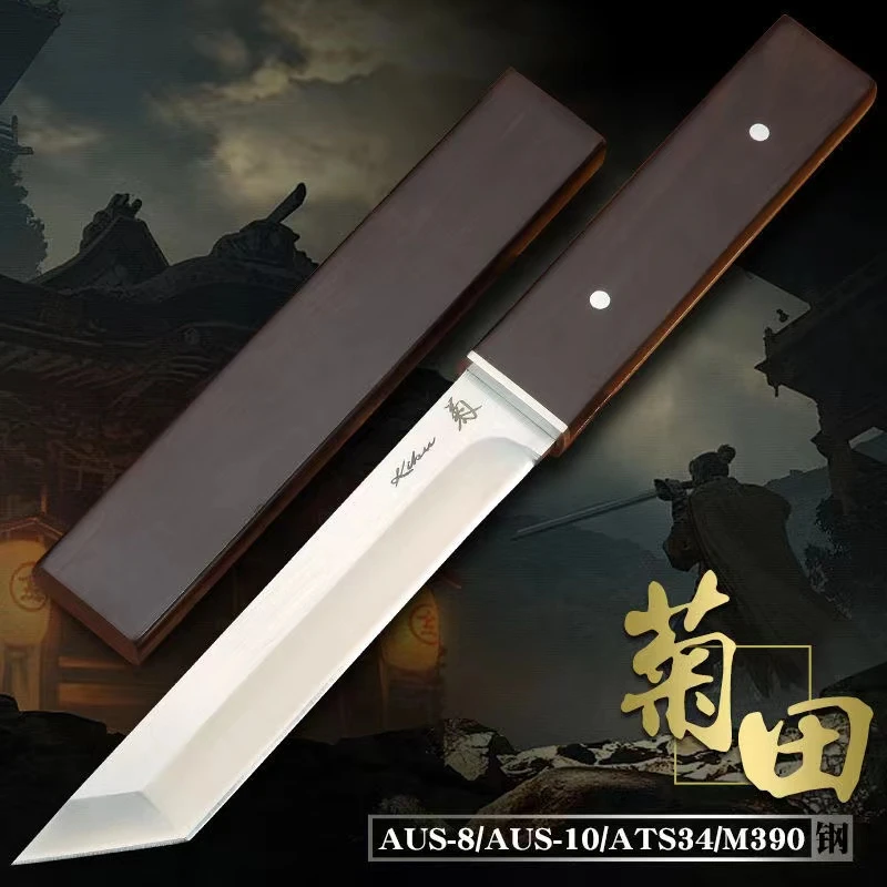 【粉丝专属】D2高硬度锋利长款多功能野营加长加厚便携水果西餐刀